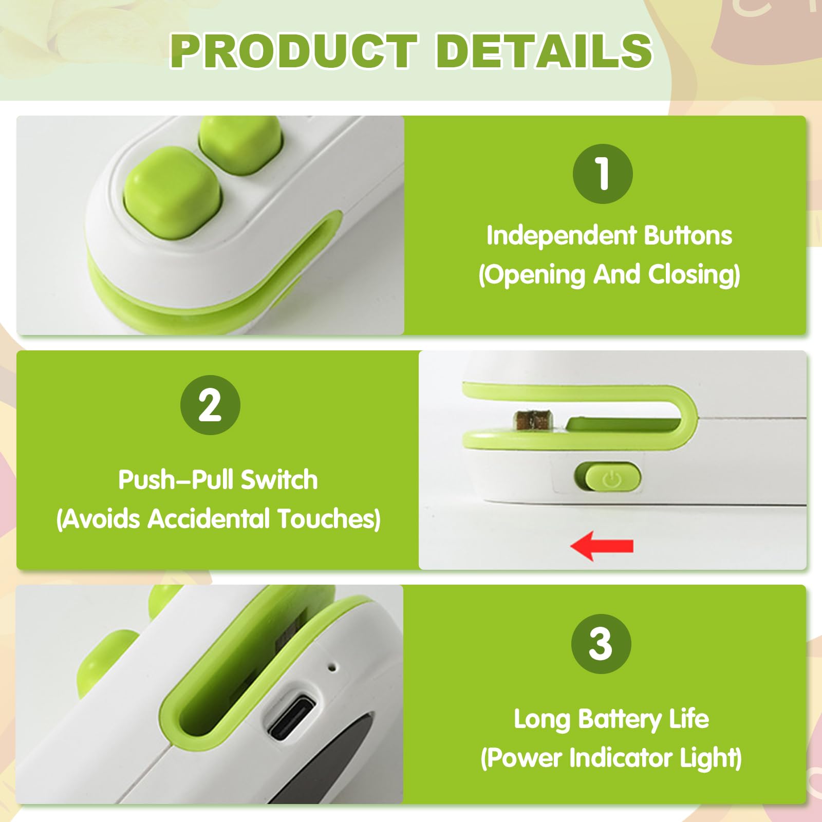 Loupai Compact design fits small spaces in kitchens and bags.