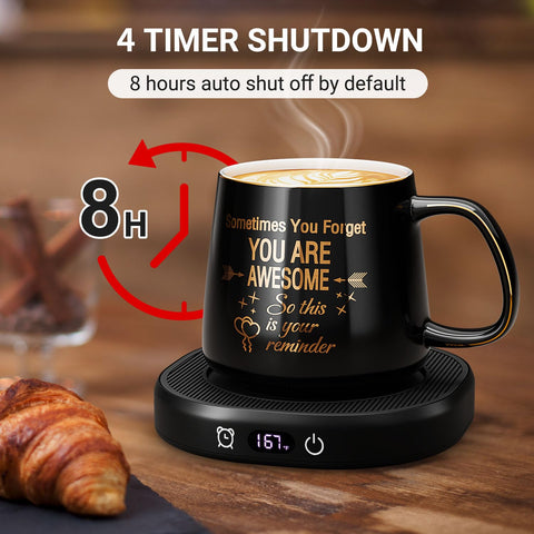 LOUTYTUO fast-heating ceramic mug with frosted bottom for quick warmth.