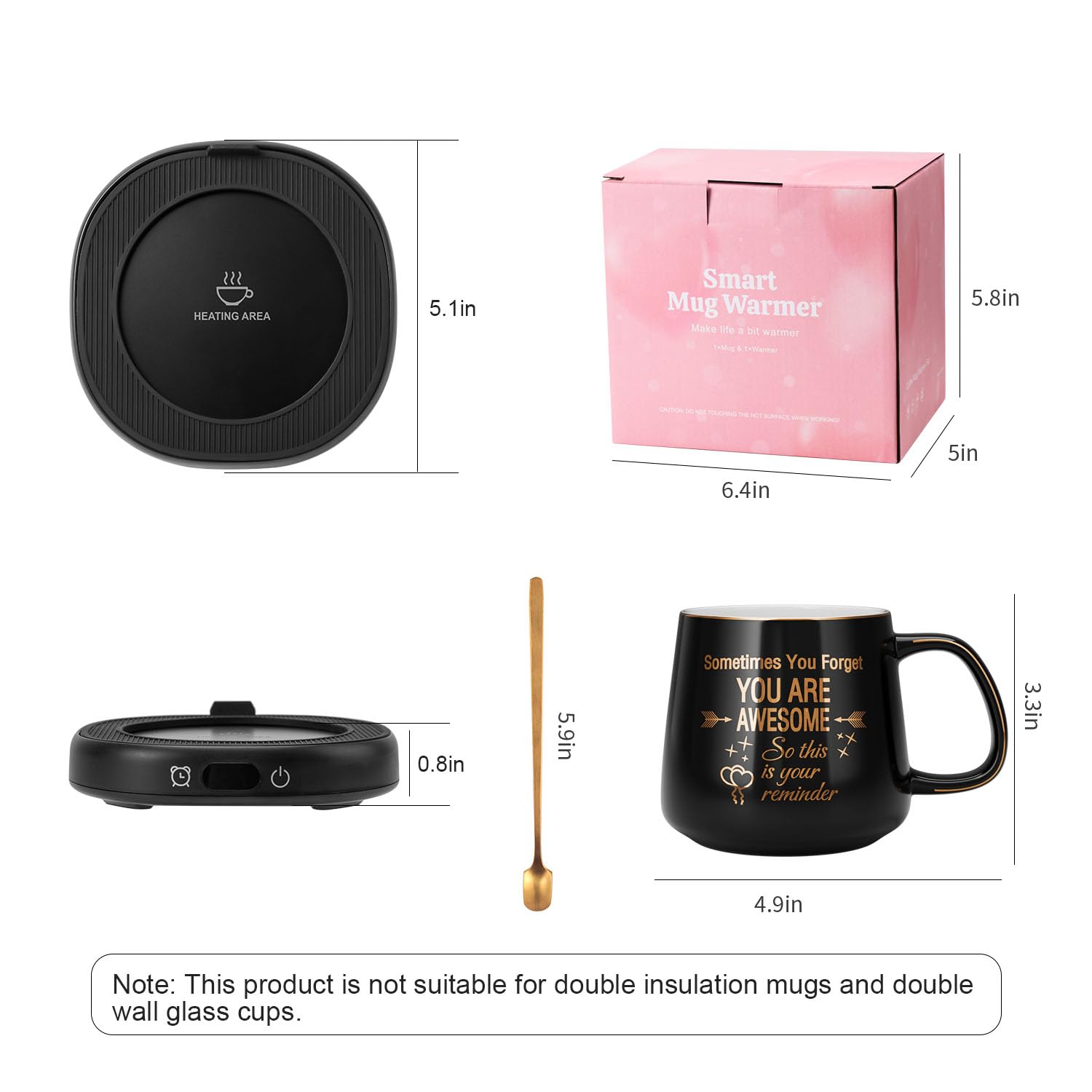 LOUTYTUO gift-ready packaging with inspirational mug message.