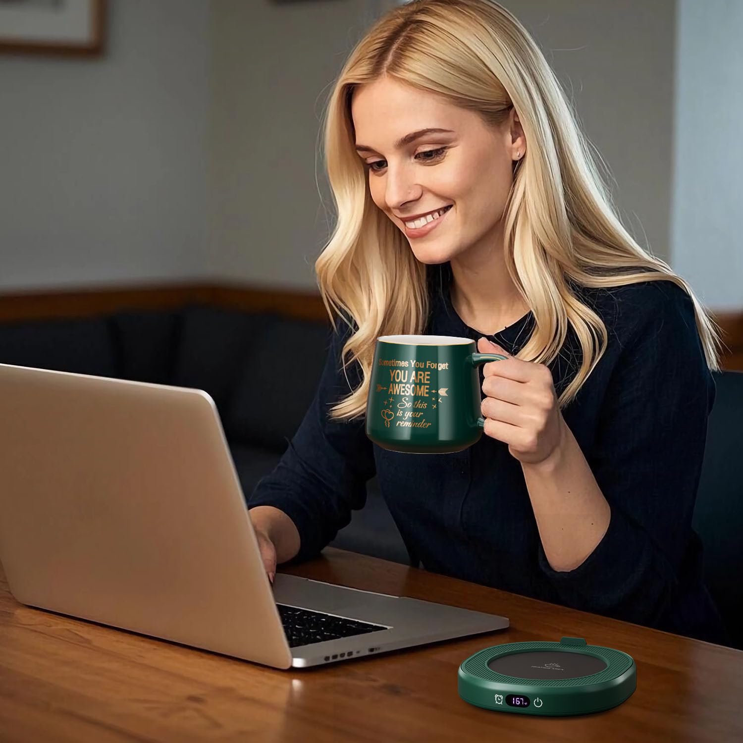 LOUTYTUO included mug demonstrates immediate use and stylish everyday warmth