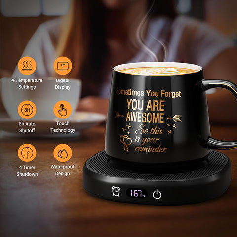 LOUTYTUO you are awesome mug set adds a thoughtful desk gift.