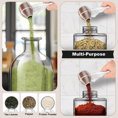 Lov Sprout funnel scoop doubles for protein powder and tea with precision