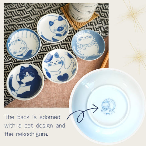 LOVE LOVE JAPAN nekochigura cat-plates porcelain set adds charming dining aesthetics.