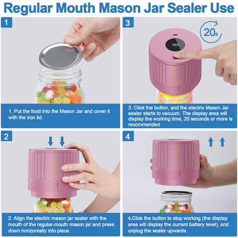 LOVE MOMENT lid converter kit enables easy switch between jar mouths for flexible storage.