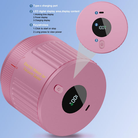 LOVE MOMENT portable jar sealer showcases cordless operation for on-the-go sealing.
