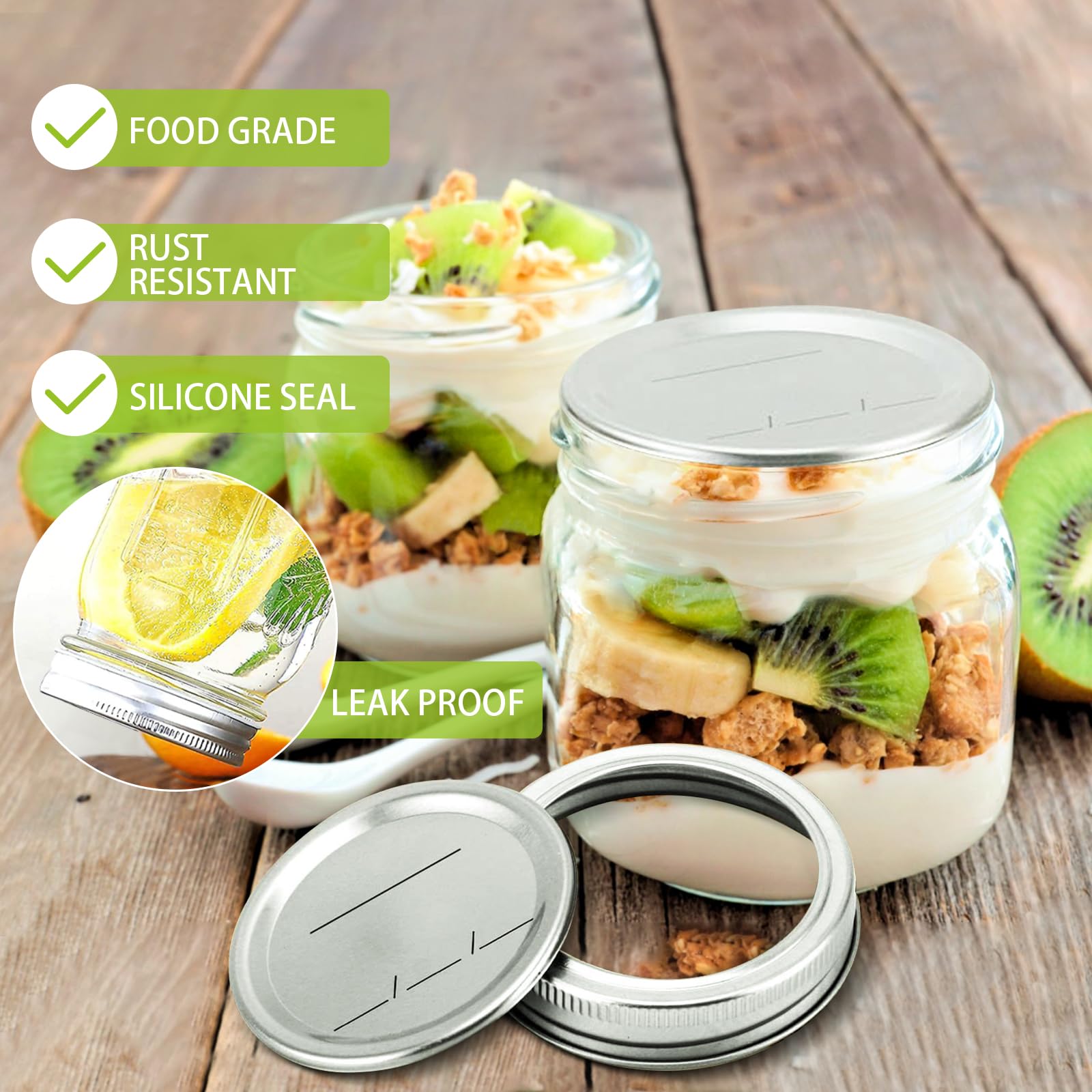 Love Moment split-design lids allow easy individual replacement and economical use