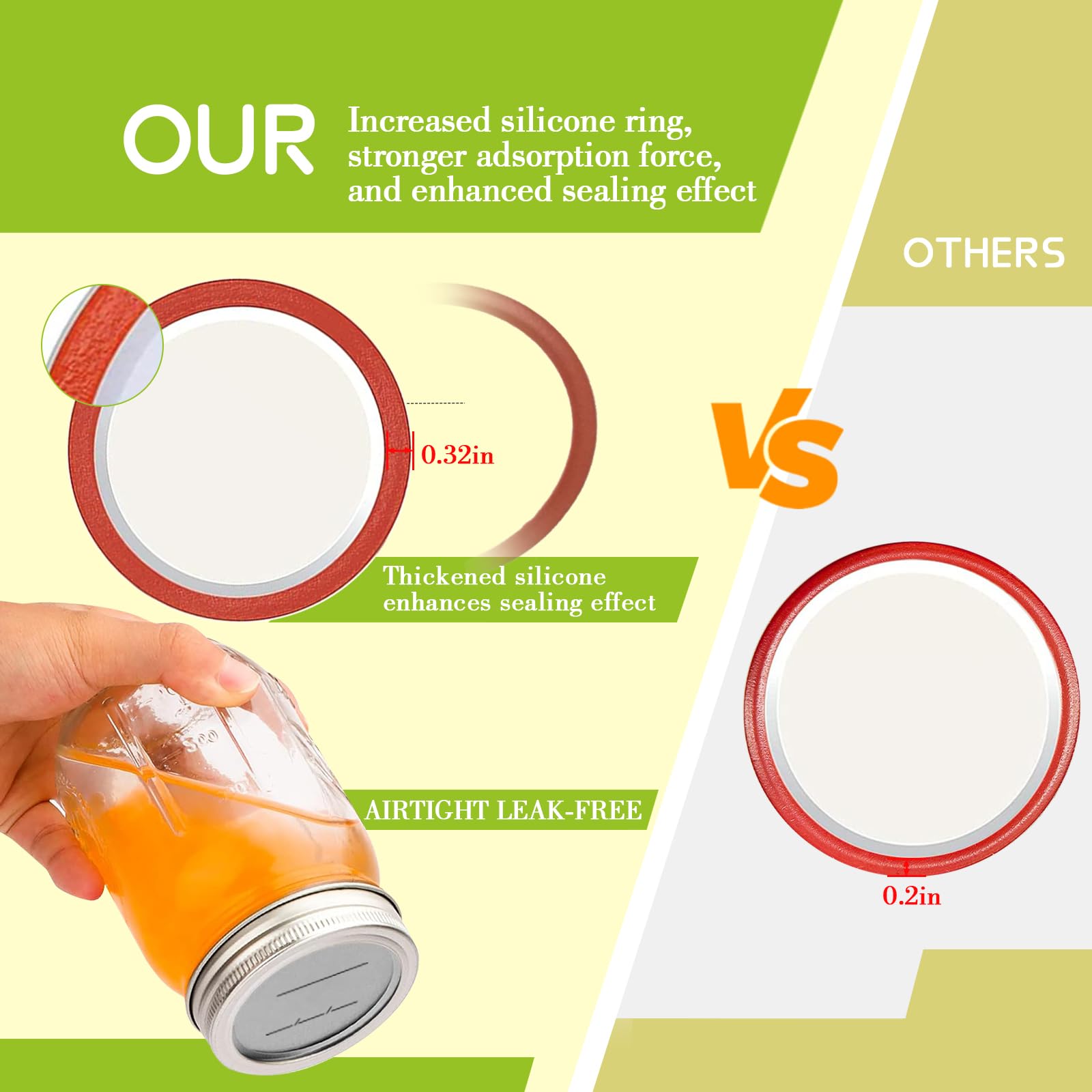 Love Moment thickened lids resist deformation for durable canning performance
