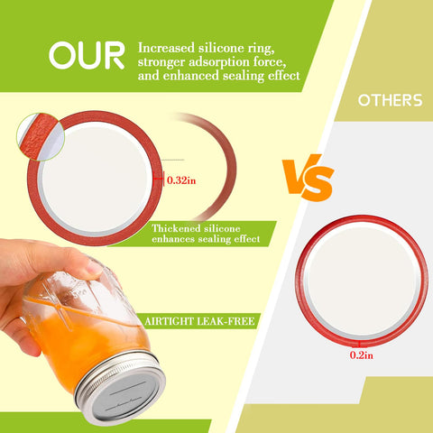 Love Moment thickened lids resist deformation for durable canning performance