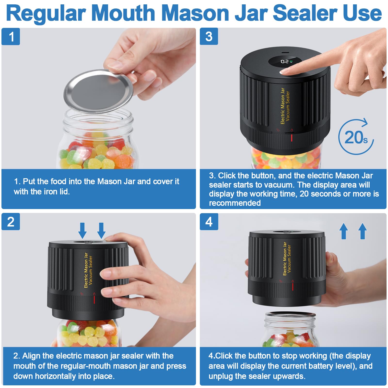 LOVE MOMENT wide-mouth converter kit enables versatile sealing on jars