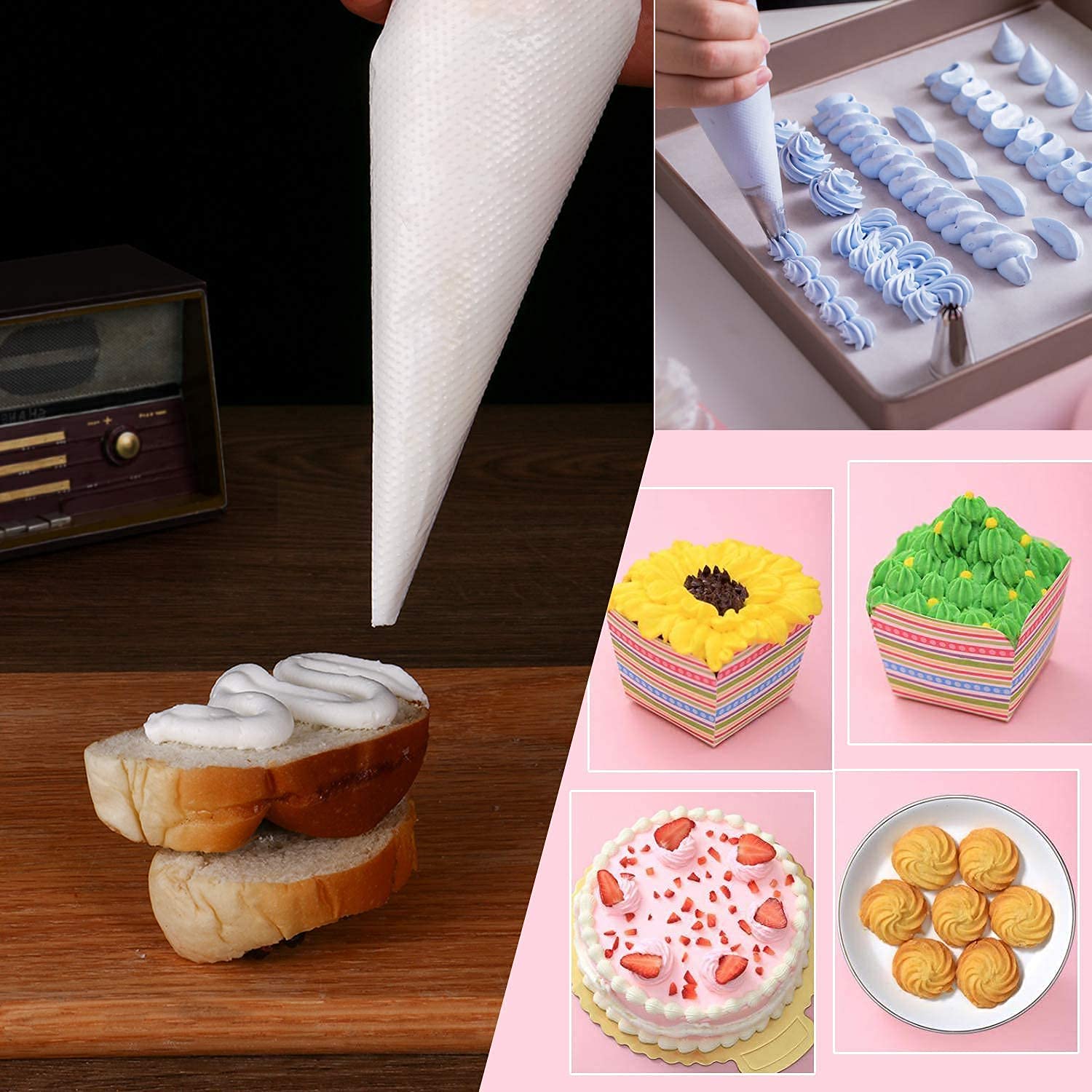 LoveBB frosting bags for cake decorating, cookies, and cupcakes.