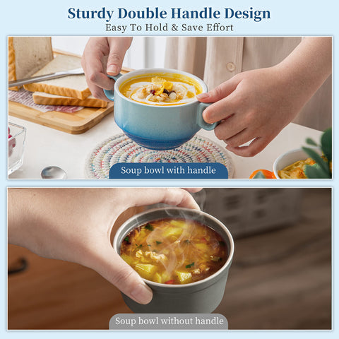 LOVECASA dishwasher-safe ceramic bowls for simple cleanup