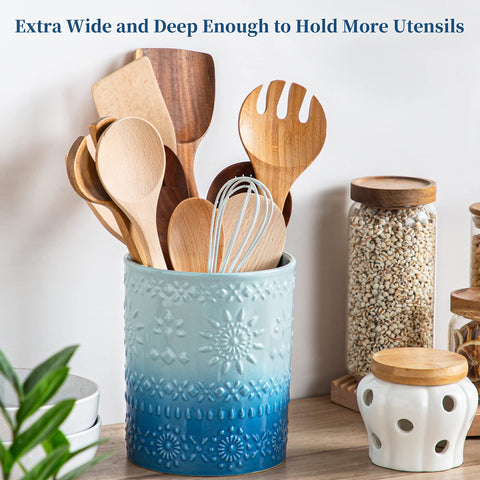 LOVECASA embossed vintage pattern adds timeless charm to kitchen decor.