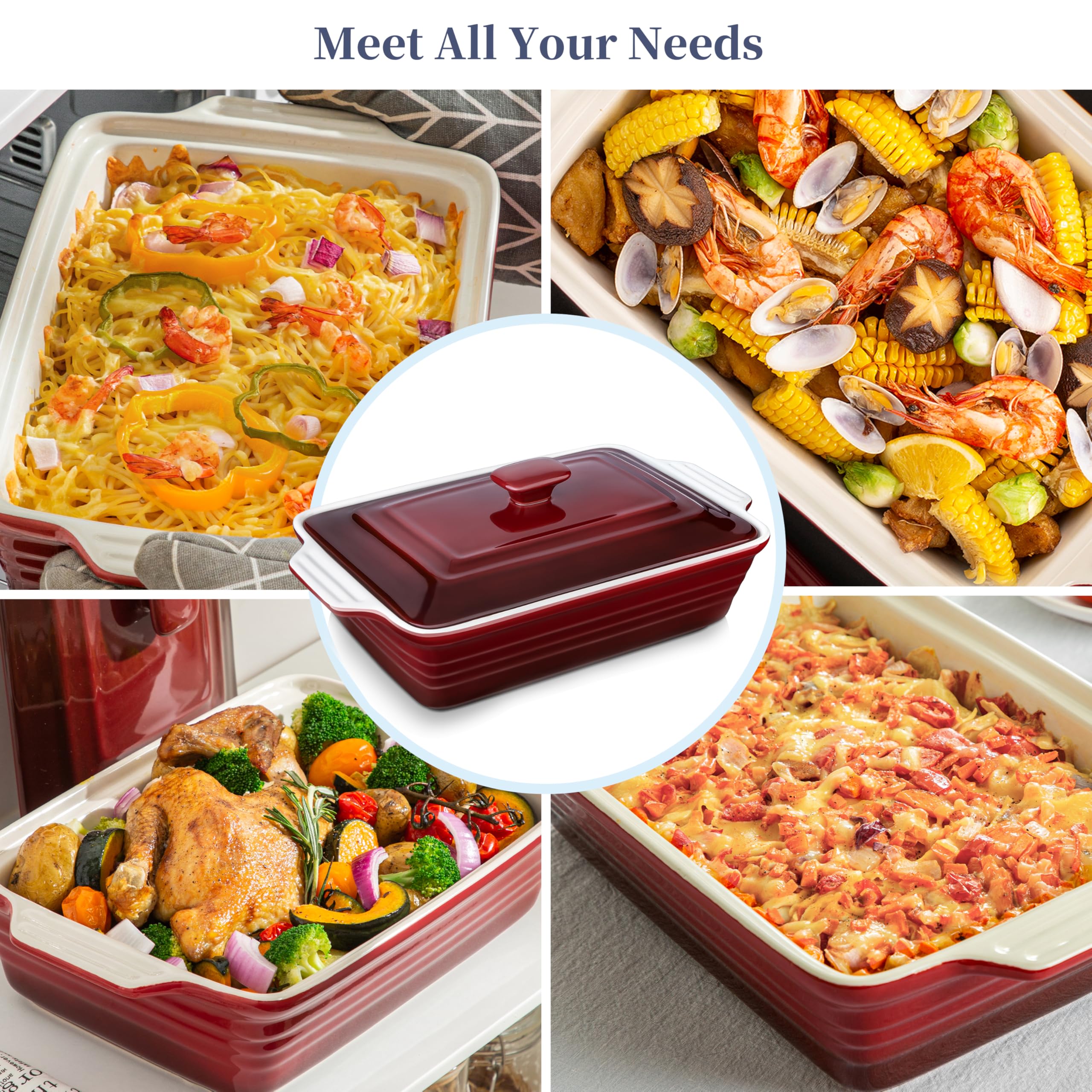 LOVECASA lid doubles as a serving tray for quick table-side transfers