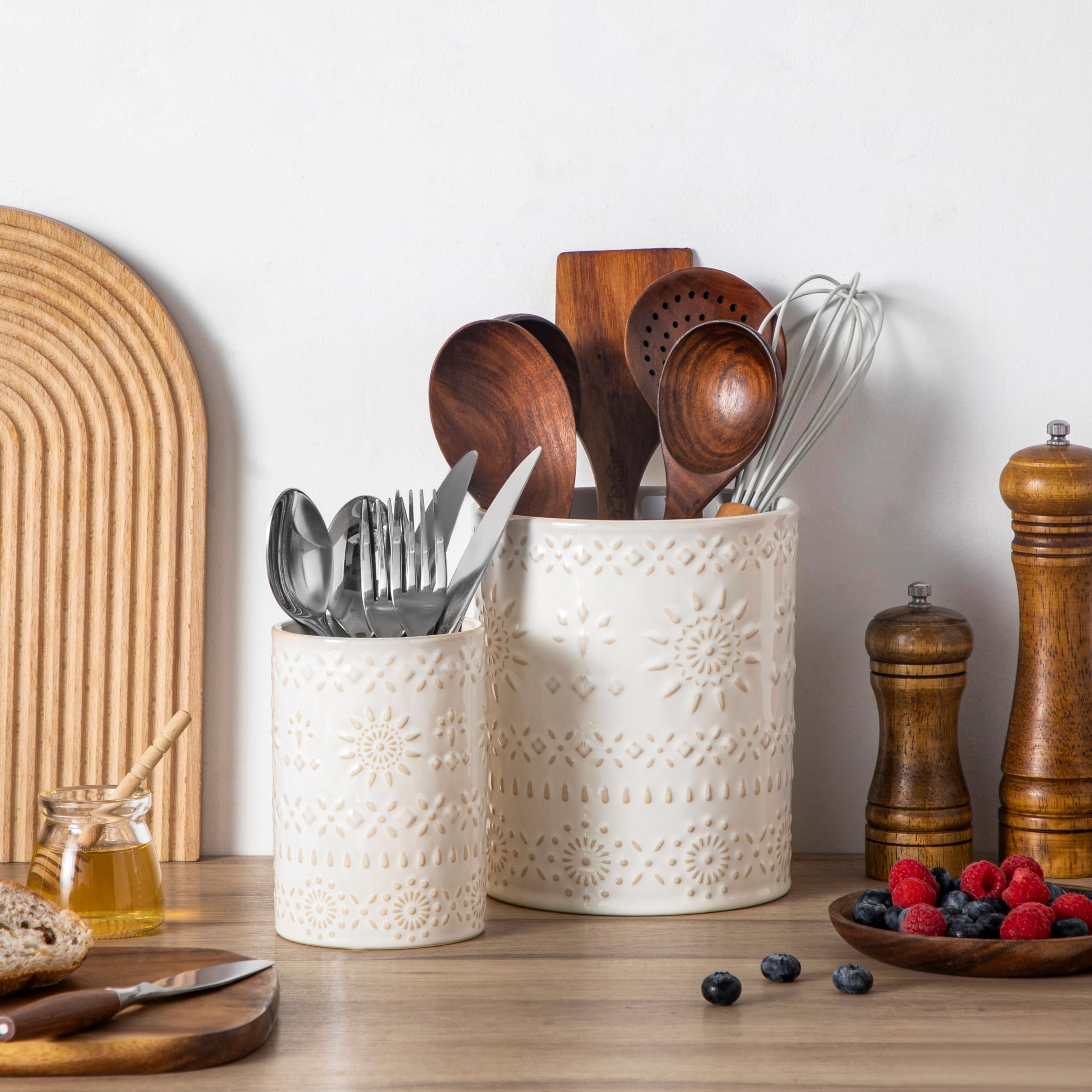 LOVECASA Oasis on-counter display encourages convenient utensil access while cooking