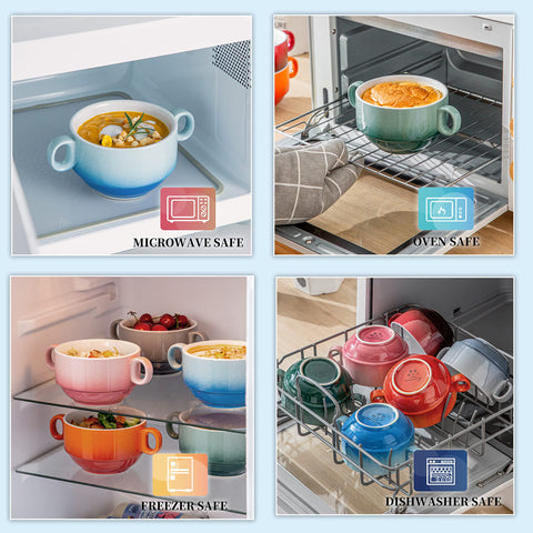 LOVECASA oven-safe and freezer-safe bowls for baking and storage