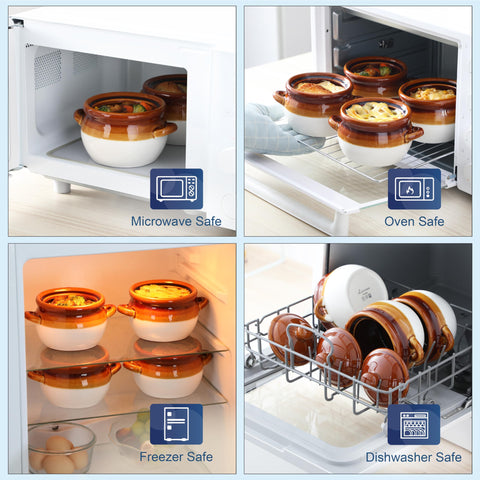 LOVECASA soup bowl with crackle glaze – textured look adds visual appeal.