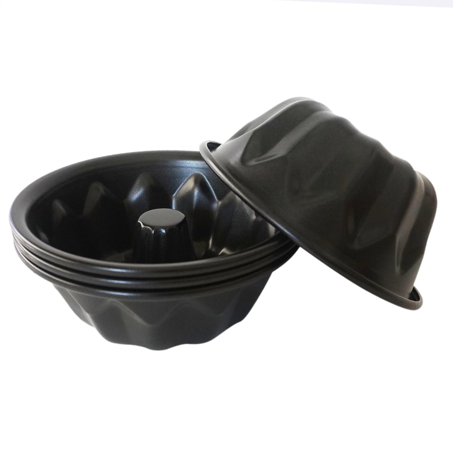 LoveDeal mini fluted cake pan 4-inch set, four-piece pack for versatile baking.