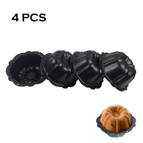 LoveDeal pumpkin-shaped mini pans create charming individual desserts.
