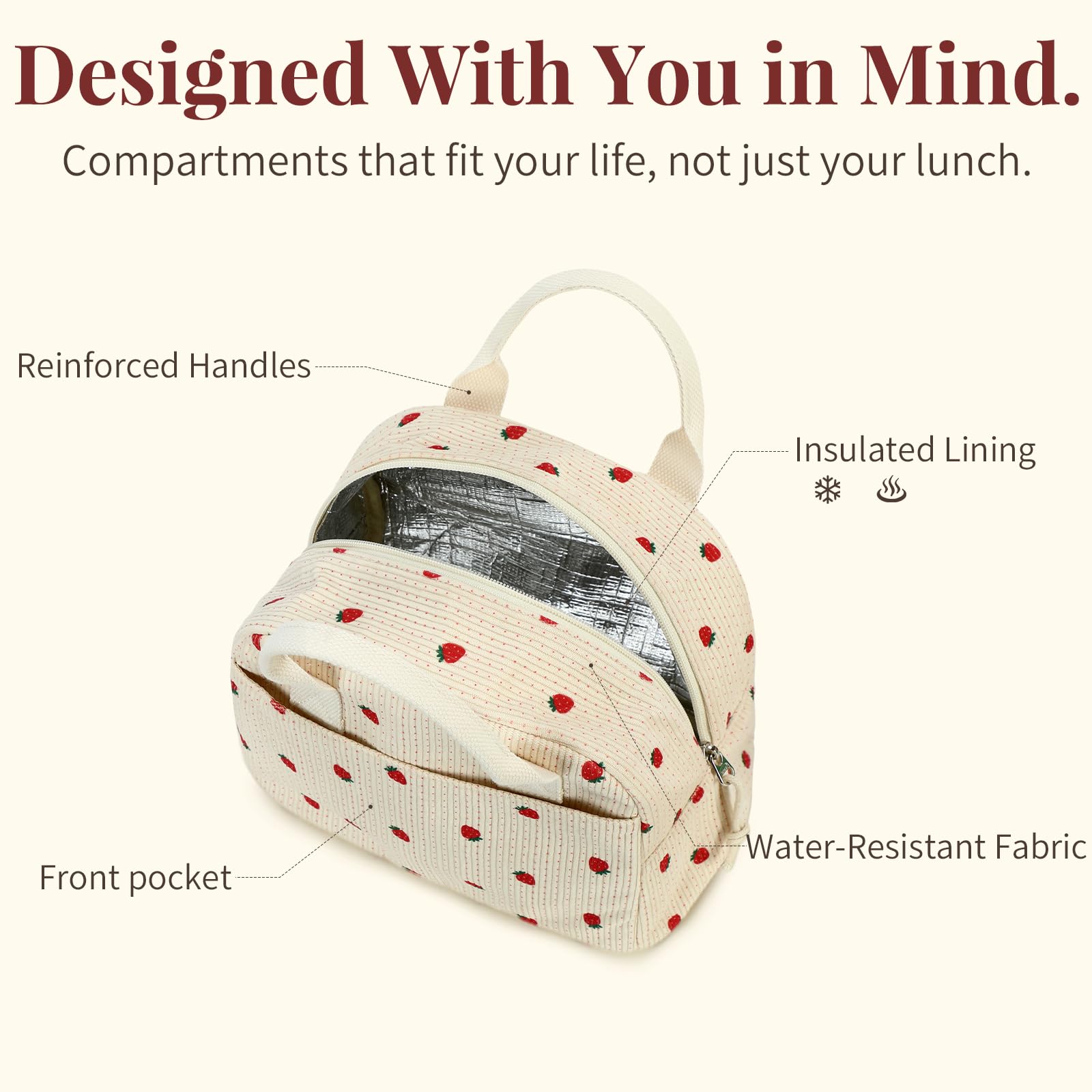 LOVELYWIND gift-ready lunch bag for thoughtful, practical presents.