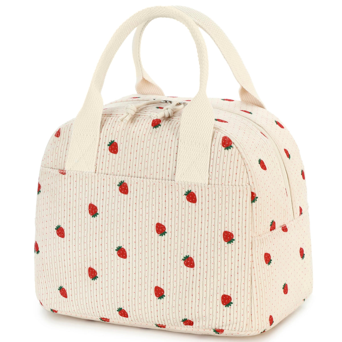 LOVELYWIND lunch bag front view highlights corduroy finish and durability for daily use
