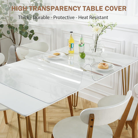 LovePads table protector close-up demonstrates waterproof protection for tabletops.