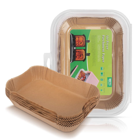Loveuing air fryer liner rectangle 8.7 inch eases cleanup and protects fryer basket.
