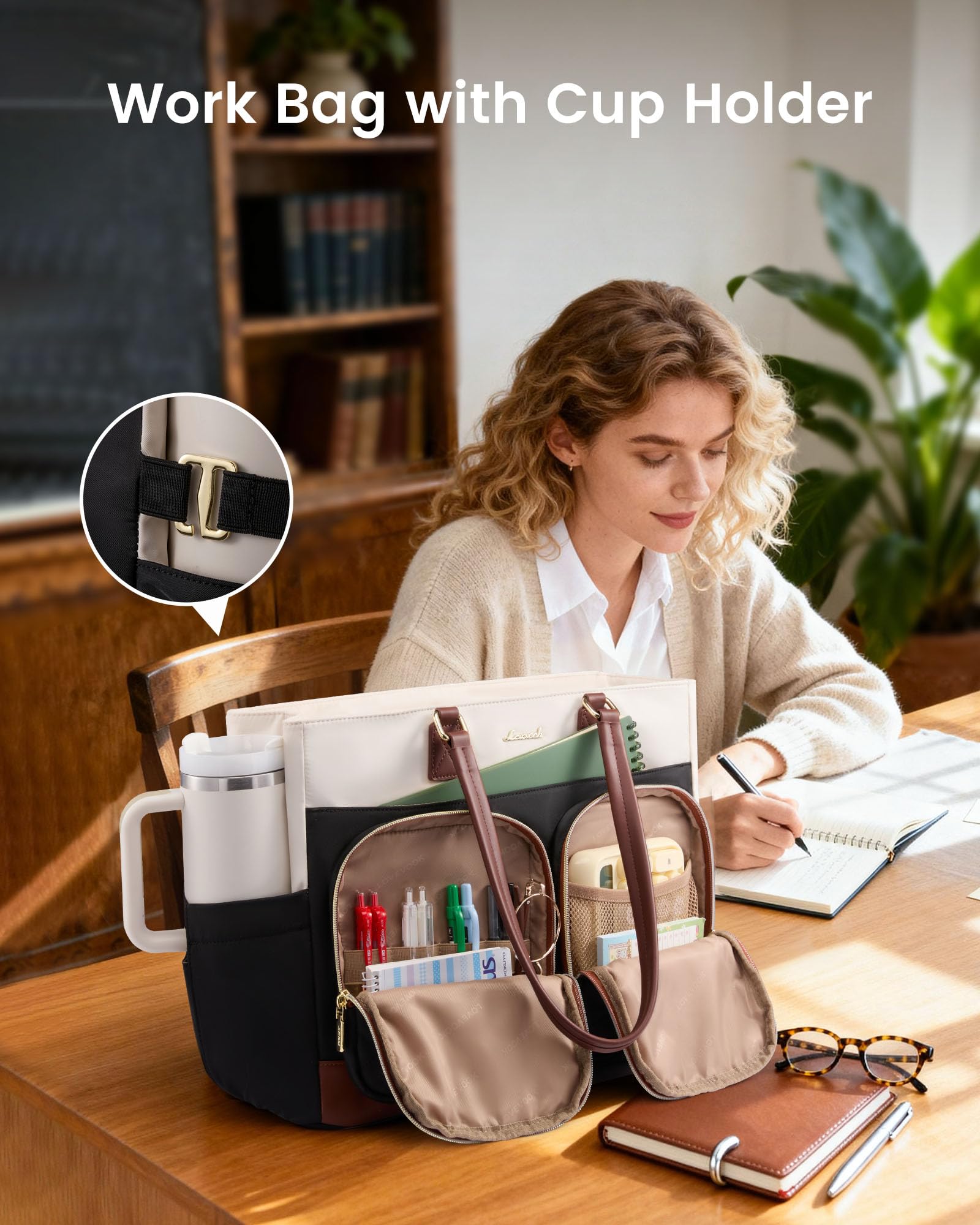 LOVEVOOK insulated lunch compartment keeps meals fresh and prevents leaks.