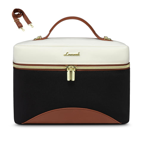 LOVEVOOK insulated lunch bag medium capacity, fits two lunch boxes for daily office meals.