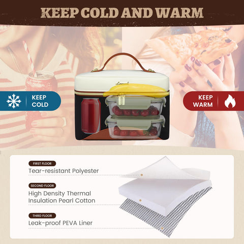 LOVEVOOK leak-proof liner demonstrates mess-free transport for sauces and snacks.