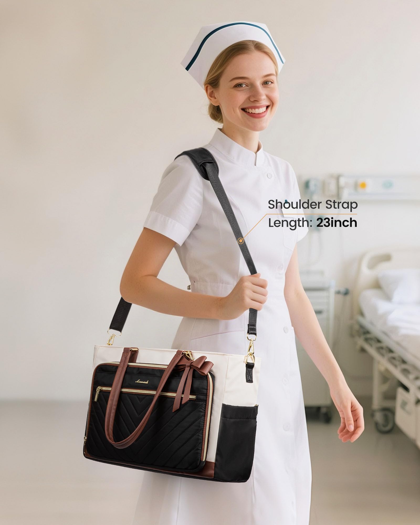 LOVEVOOK adjustable shoulder strap offers multiple carry styles