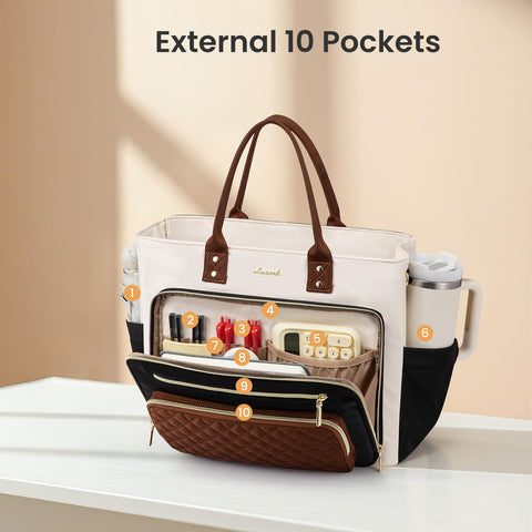 LOVEVOOK laptop compartment fits 15.6–17.3 inch laptops securely.
