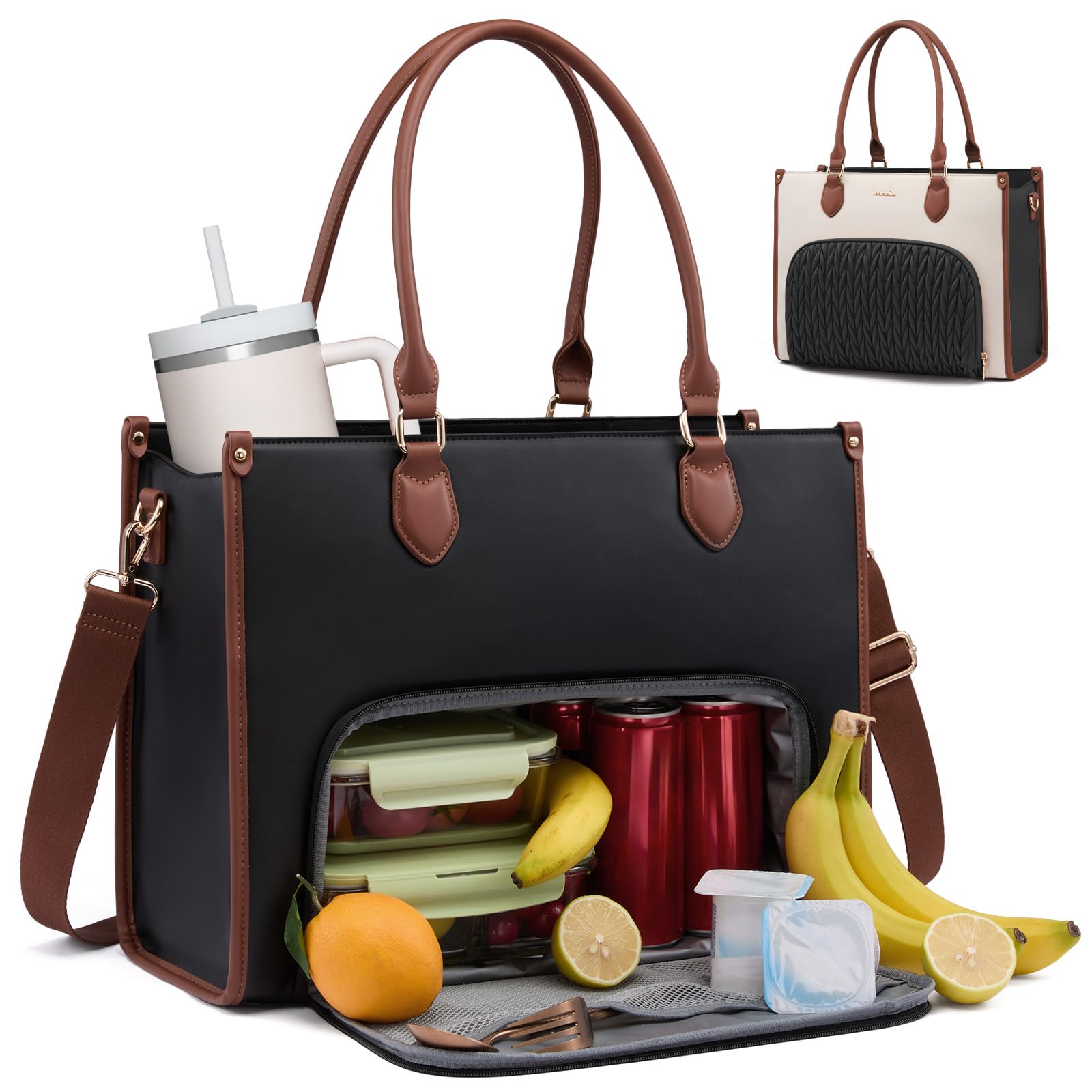 LOVEVOOK lunch tote 3in1 insulated compartment keeps meals fresh on the go.