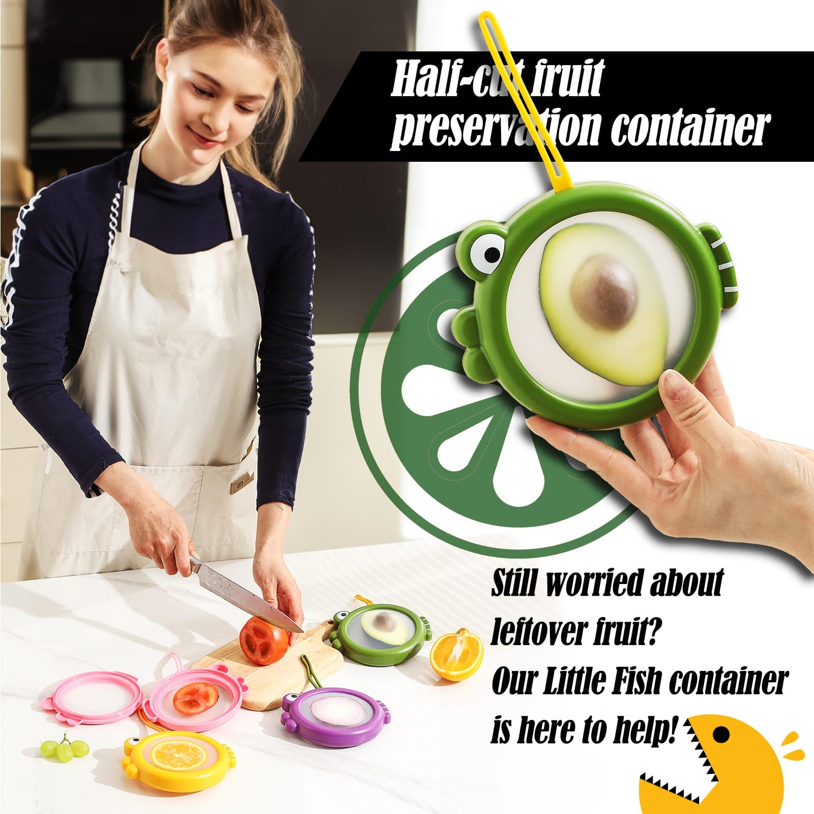 Lovfult avocado saver fits half avocados for extended freshness