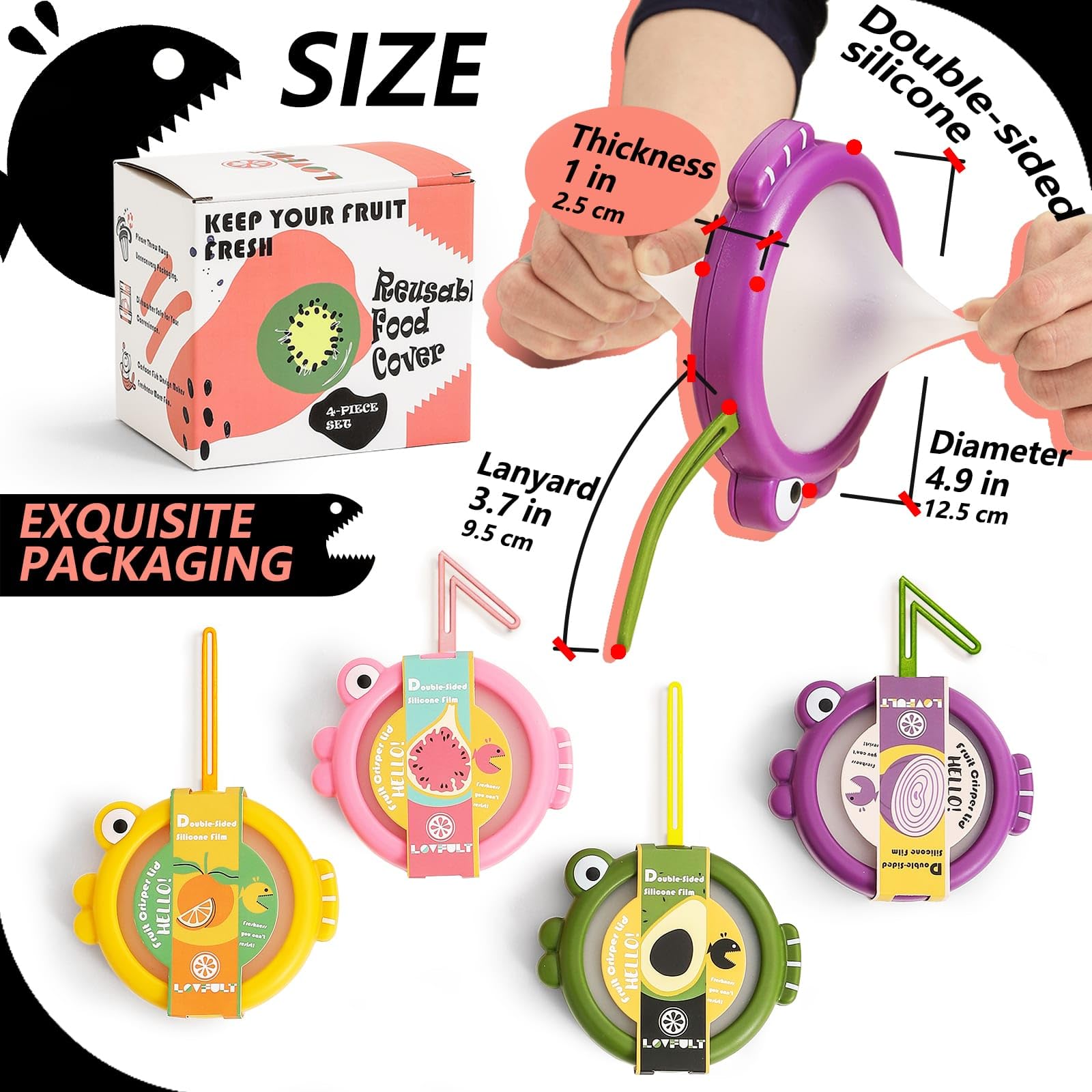 Lovfult fridge organization 4-piece set helps reduce clutter and waste