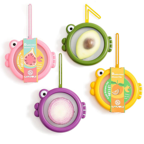 Lovfult onion storage with color-block design keeps produce fresh in the fridge