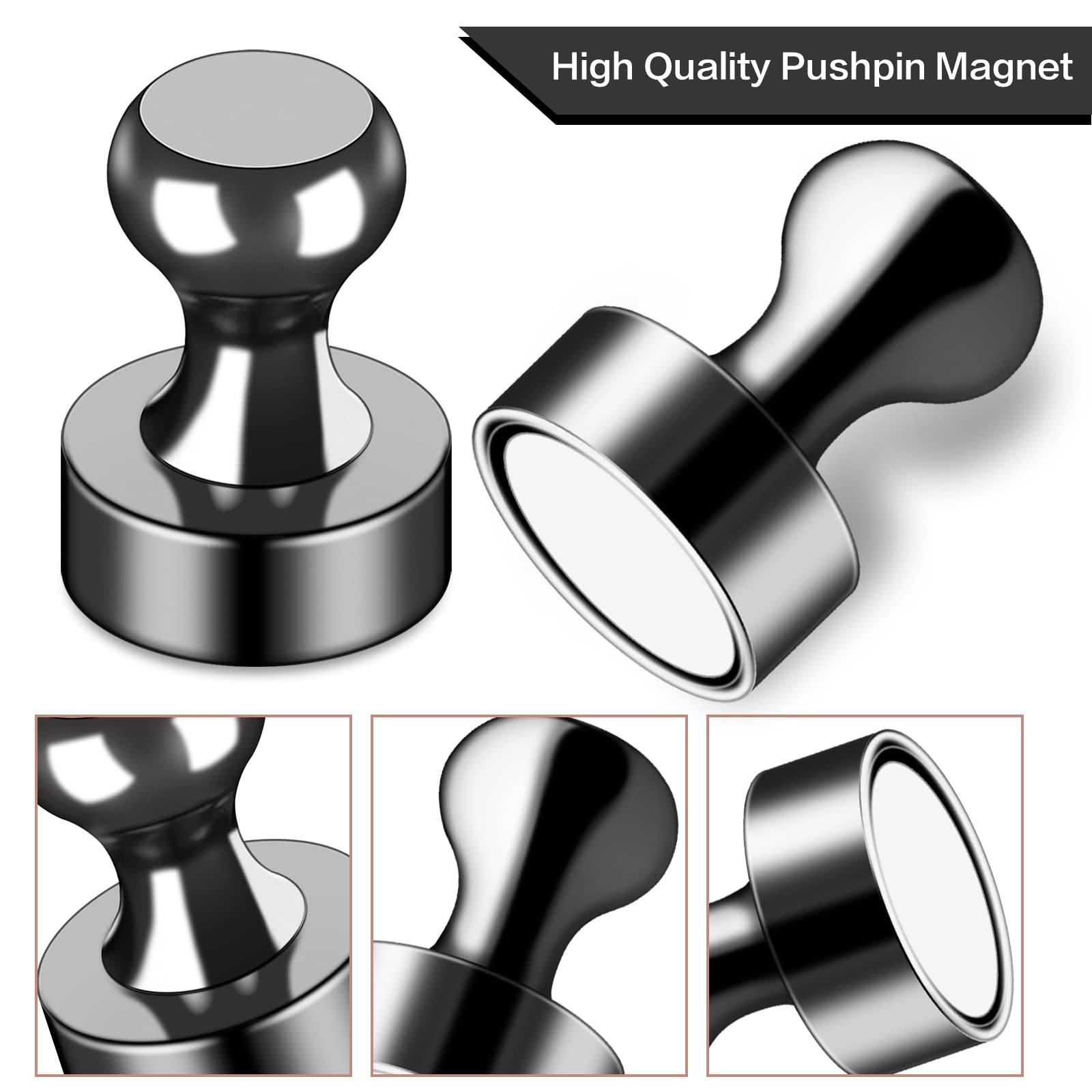 Compact LOVIMAG magnets with easy-grip ends for quick repositioning