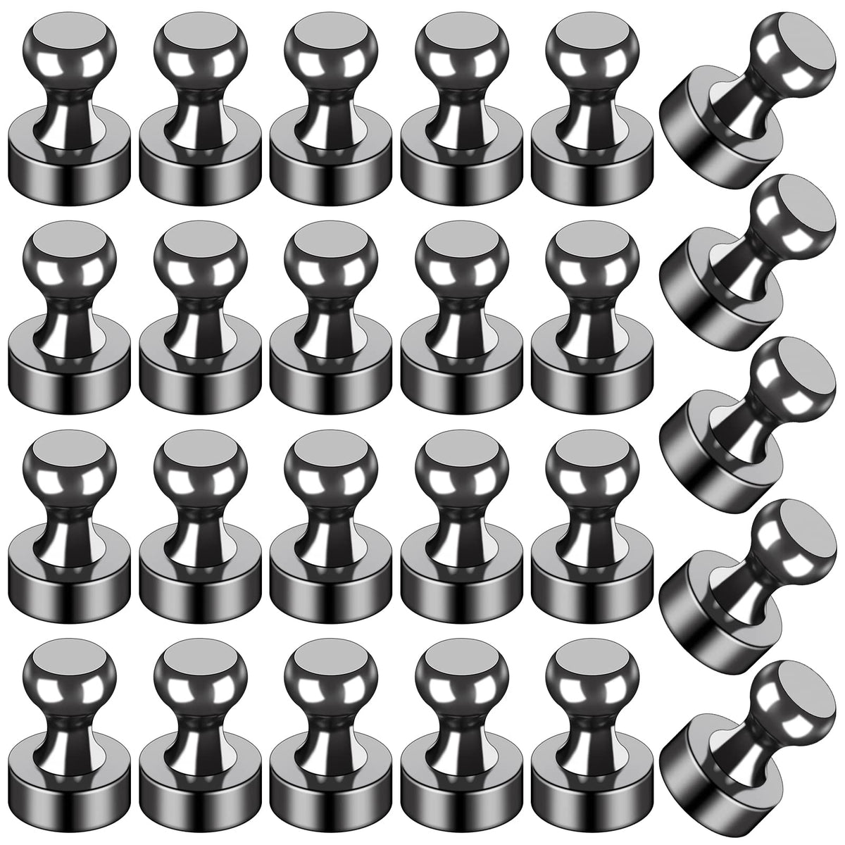 LOVIMAG fridge magnets 25pc on a whiteboard holding papers neatly