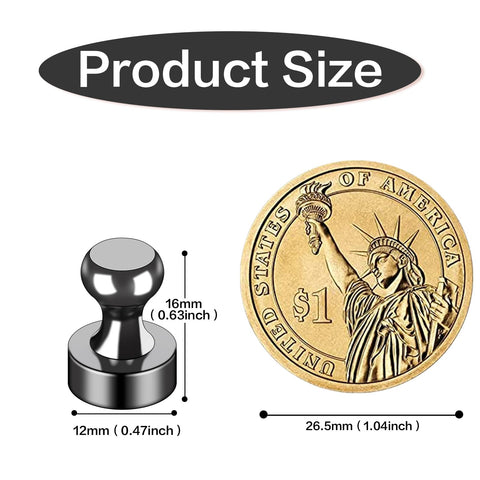 LOVIMAG strong-hold magnets demonstrate securing up to 15 sheets of paper.
