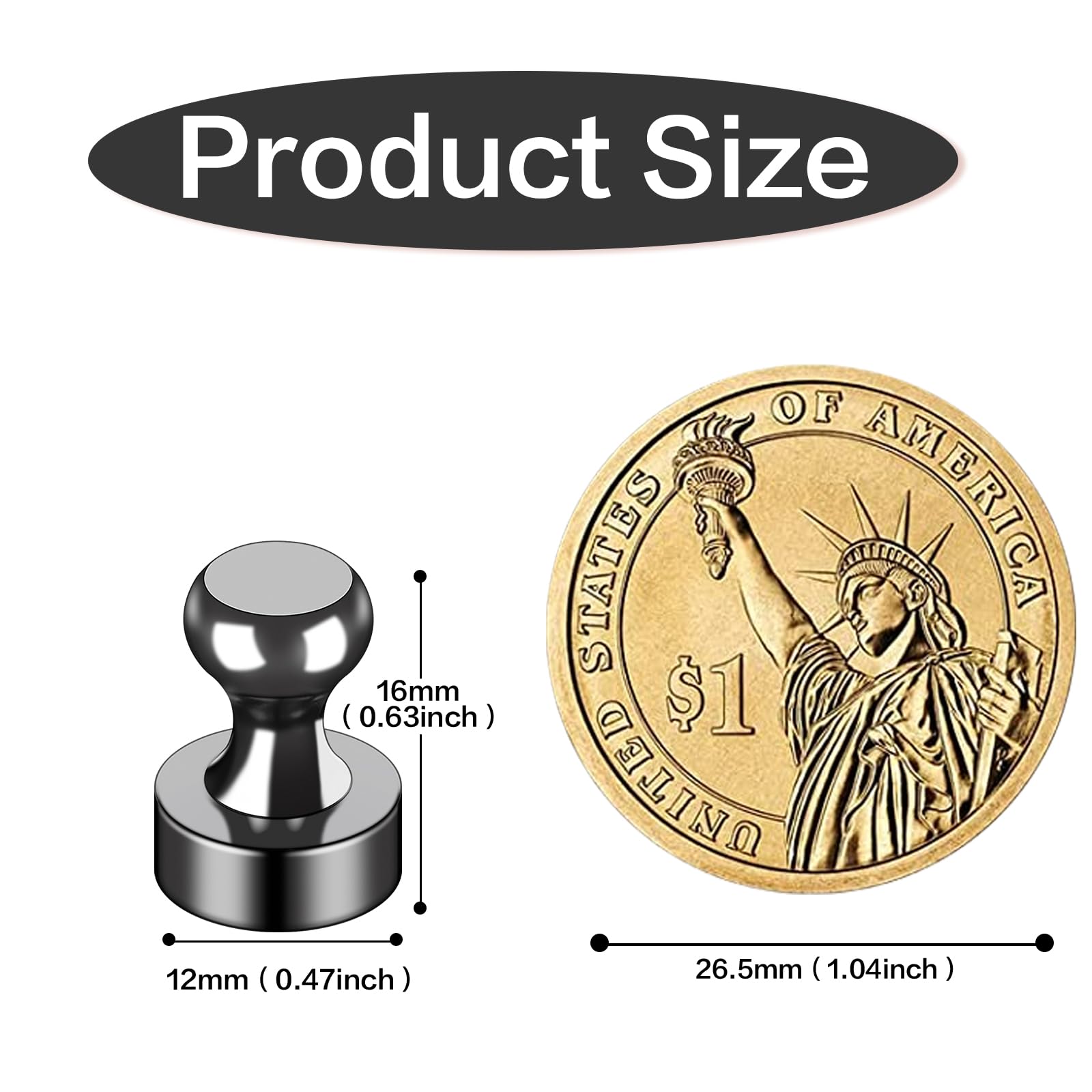 LOVIMAG magnets with a black-coated finish that resists corrosion
