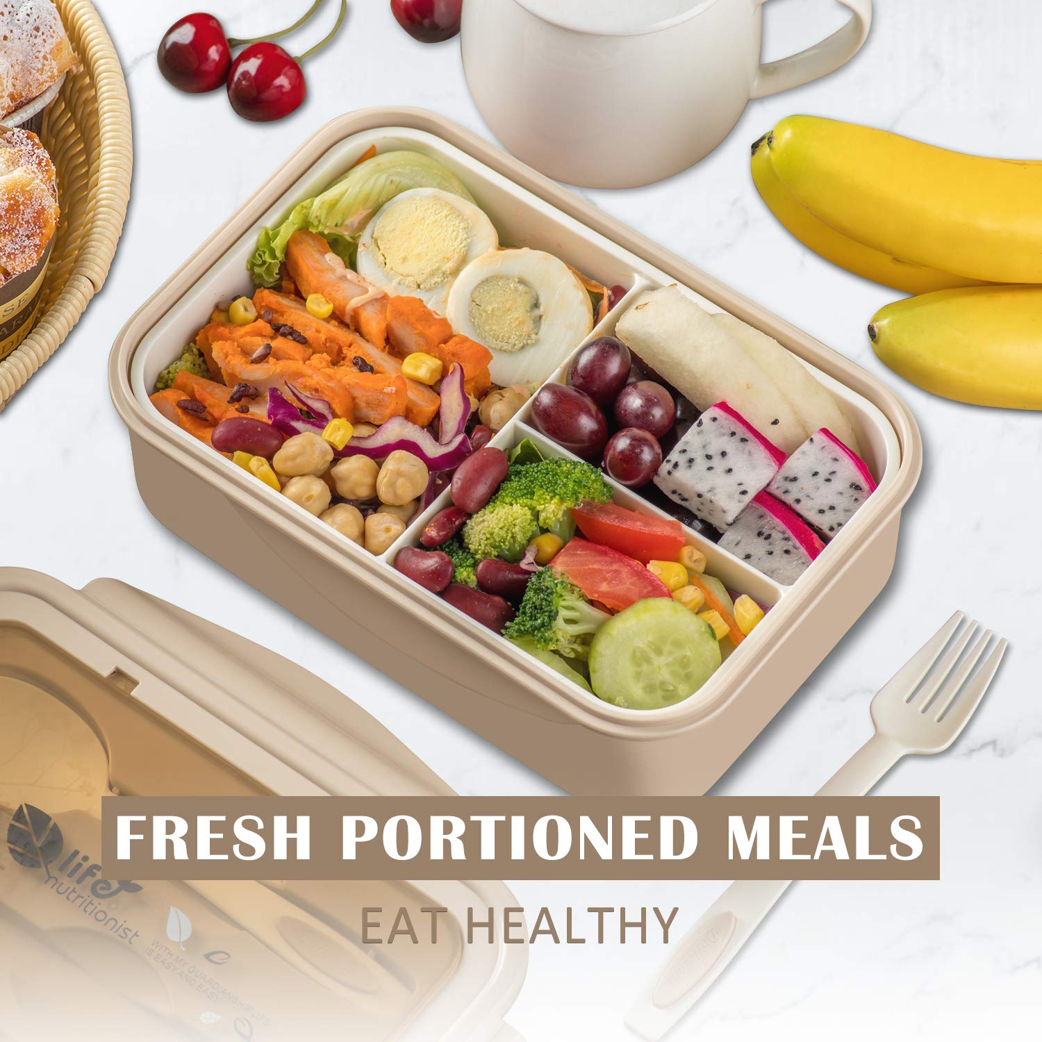 LOVINA bento box nesting design saves space at home.