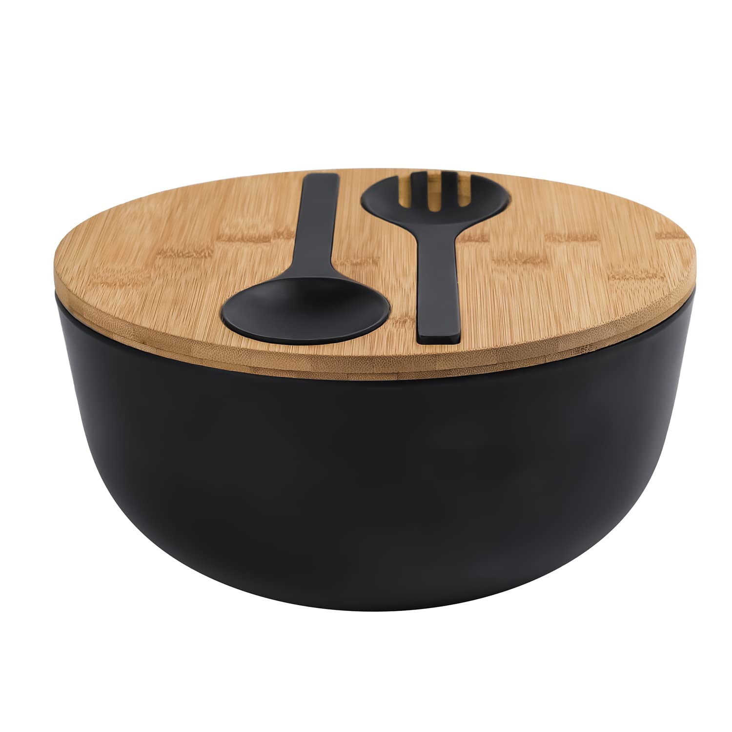 LOVYANXUE bamboo fiber salad bowl with servers set for eco-friendly dining