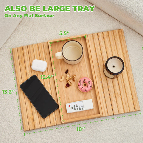 LOVYANXUE armrest tray with cup holder supports easy beverage placement.