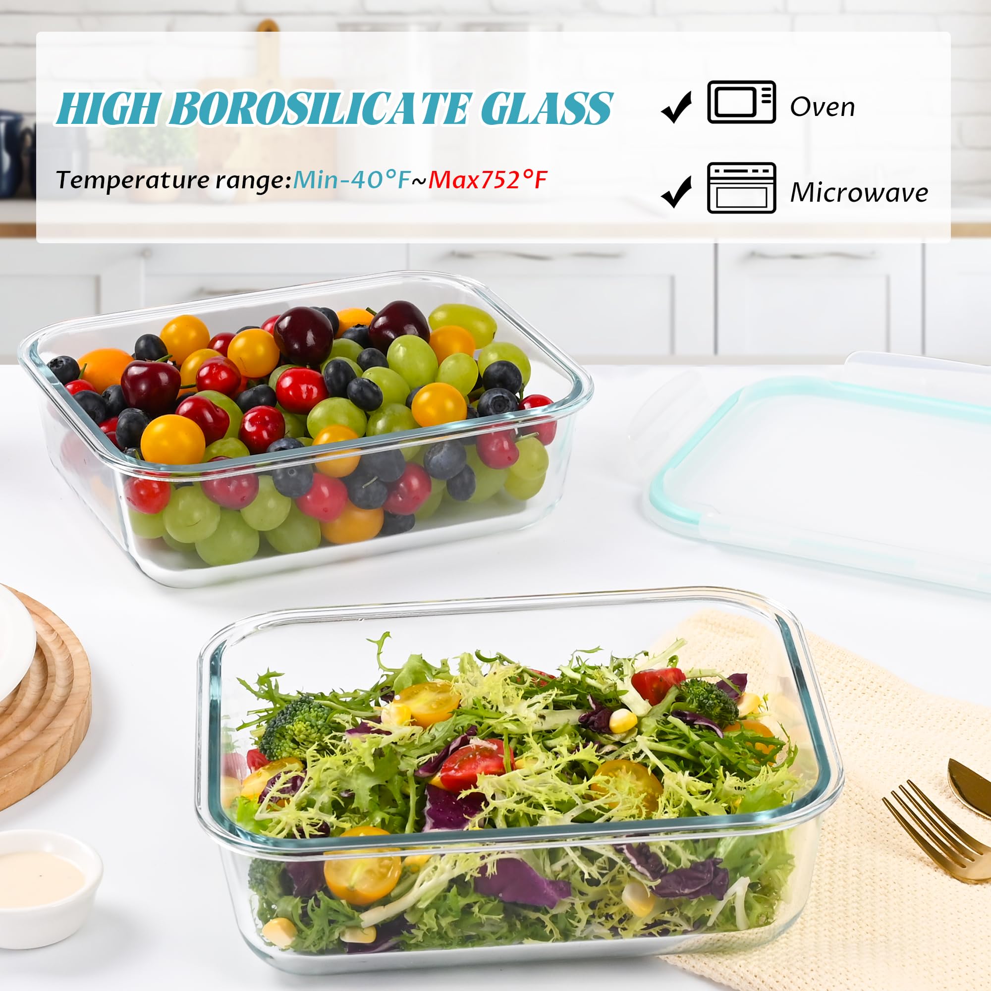 LOVYANXUE high borosilicate glass withstands temperature changes for versatile kitchen use.