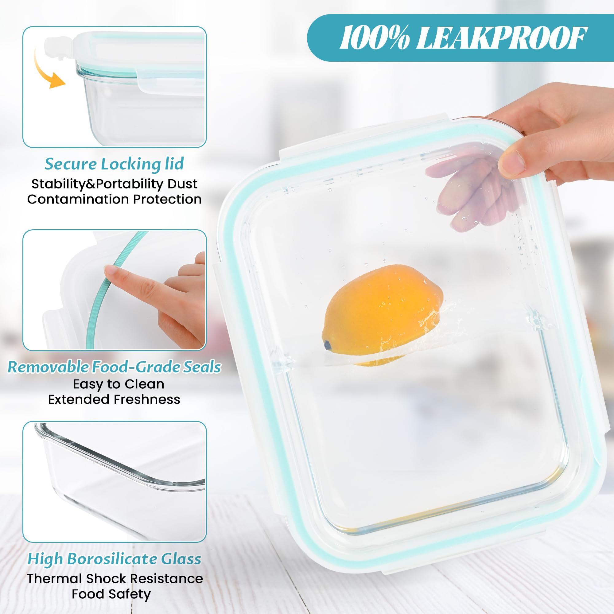 LOVYANXUE leakproof buckles ensure secure locking during transport and storage.
