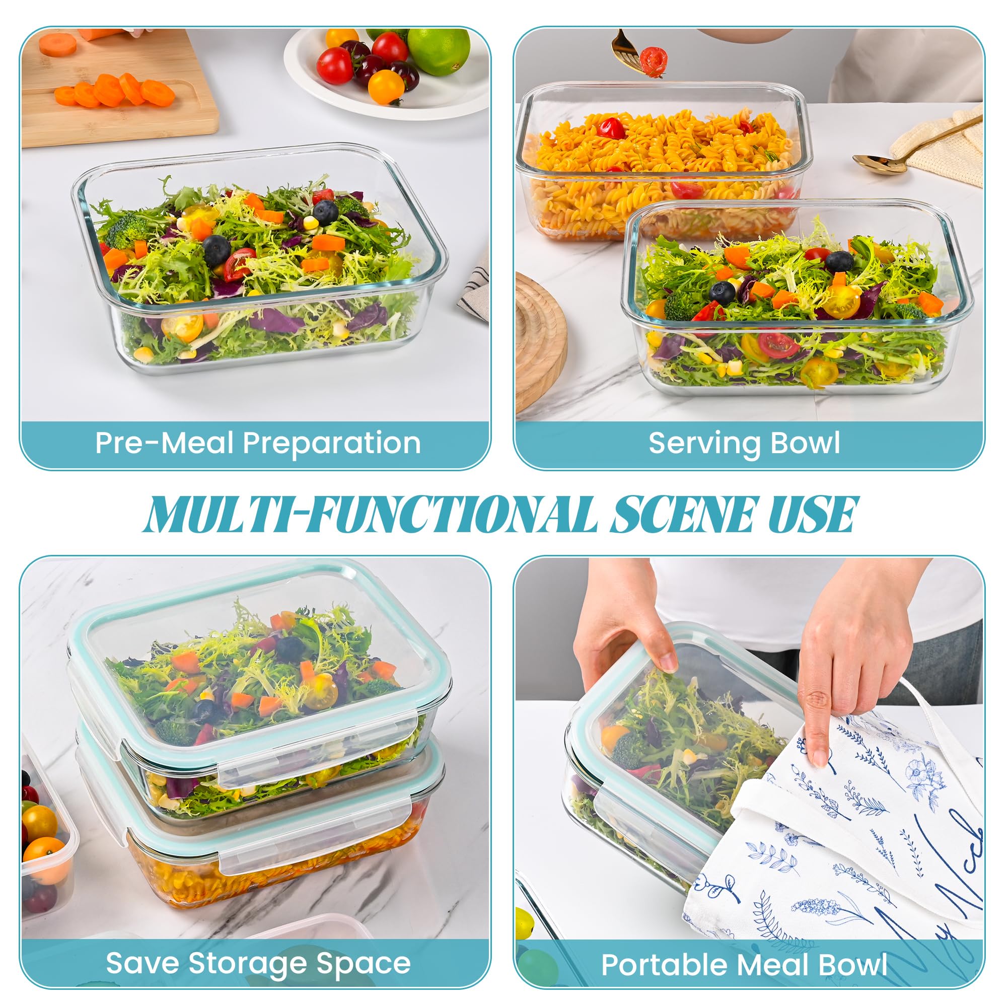LOVYANXUE versatile for meal prep, leftovers, and on-the-go lunches.