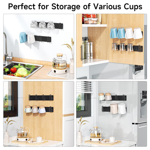 LOXSUN two-unit display demonstrates versatile mug storage setup.