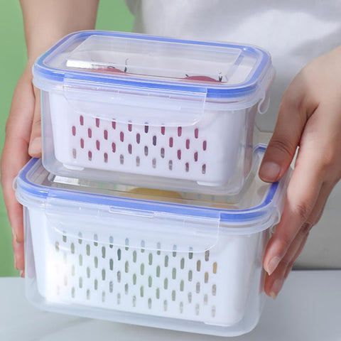 Loyanger set with baskets and lids supports rinse-and-store workflow.