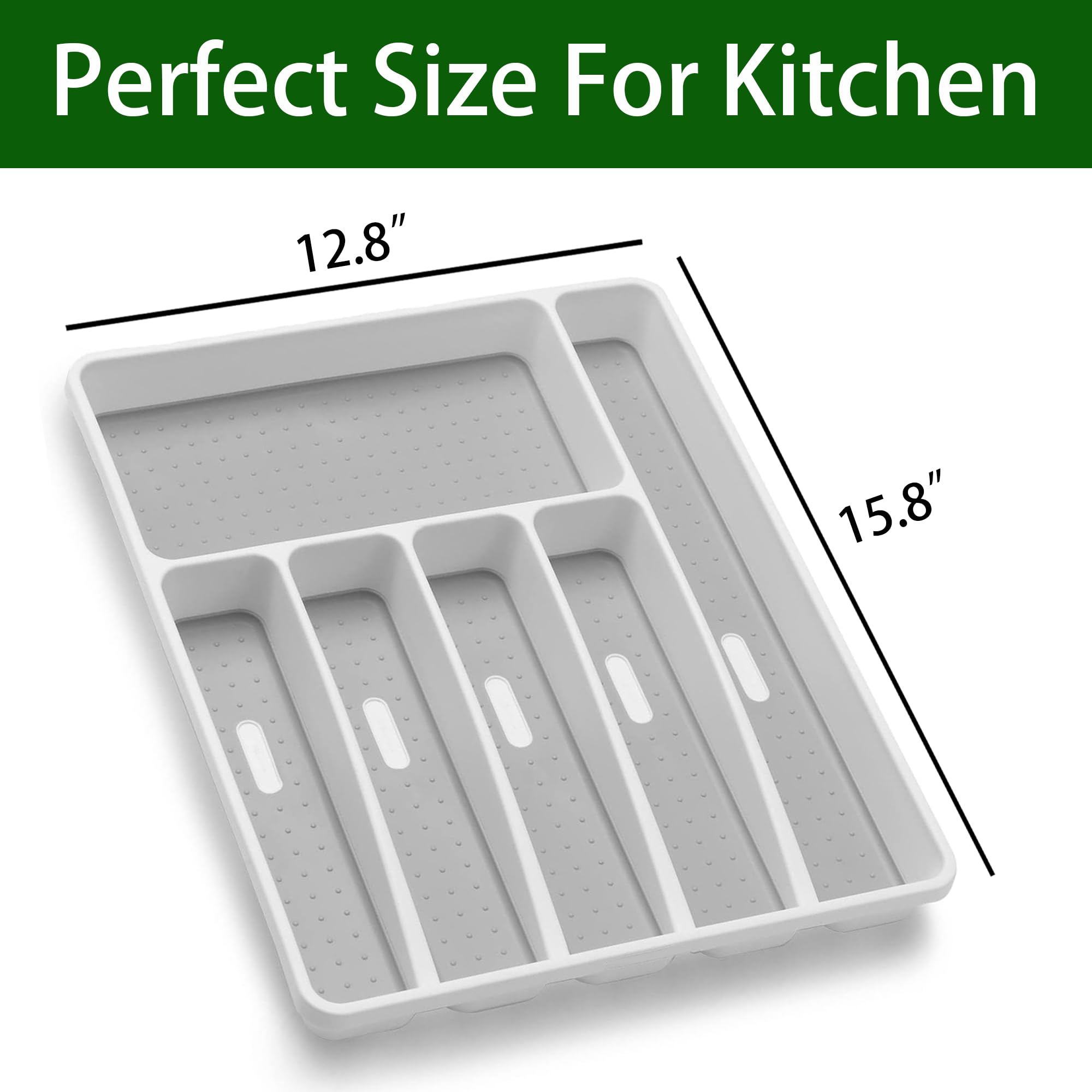 Loyareal organizer features soft-lined compartments to protect delicate flatware.