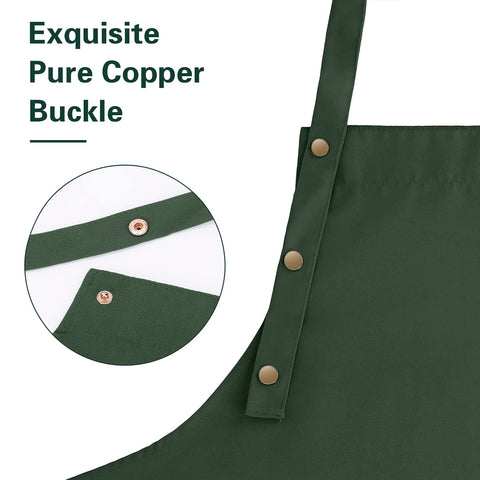 Loyglif apron with adjustable straps ensures a comfortable fit for all body types.