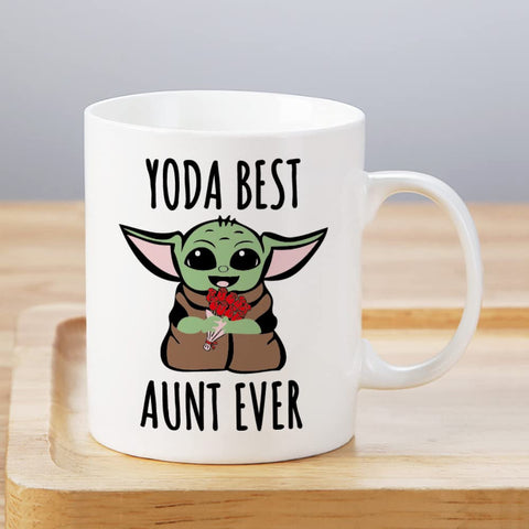 LOZACHE Baby Yoda mug size details for easy daily use